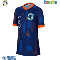 Nizozemska Nathan Ake #5 Gostujuci Dres za Ženska EP 2024 Kratak Rukav